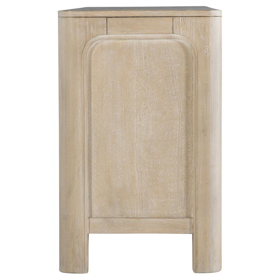 Solano 71-inch 2-door TV Stand Media Console Weathered Mango - Home & Sleep Outlet