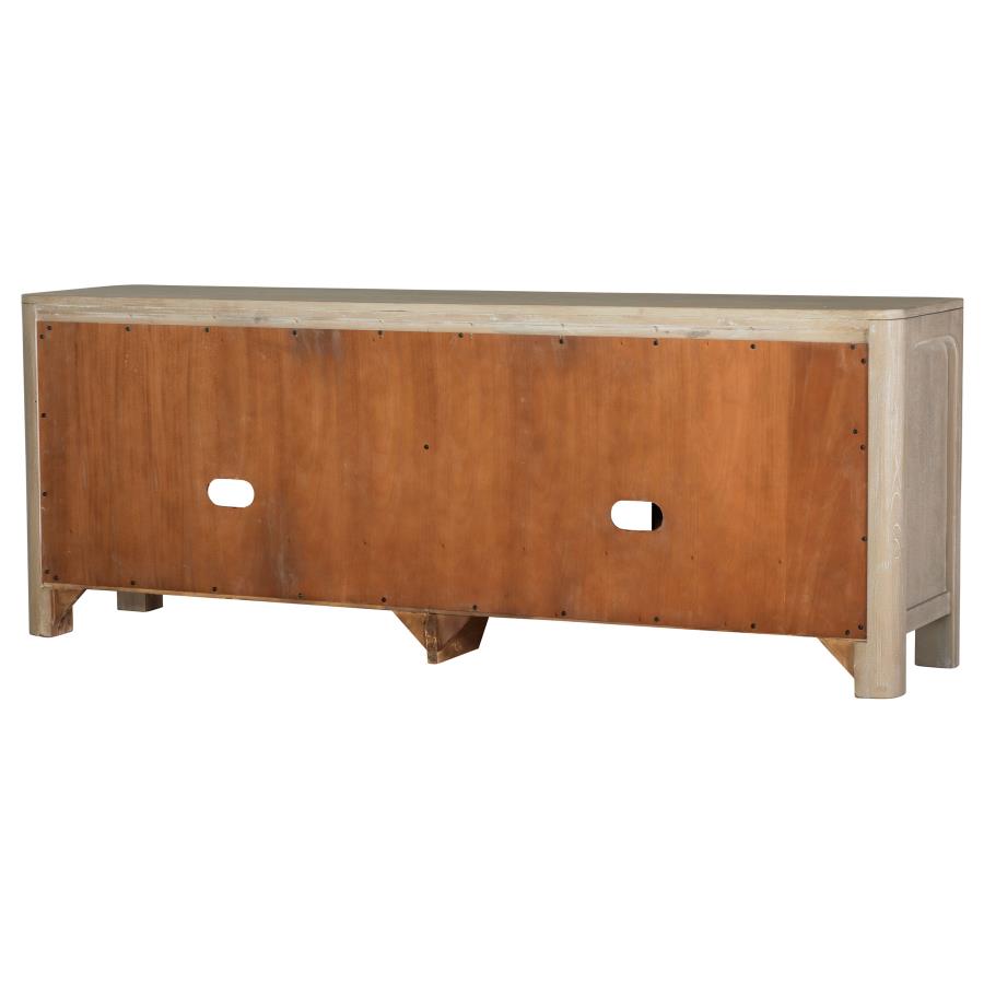 Solano 71-inch 2-door TV Stand Media Console Weathered Mango - Home & Sleep Outlet