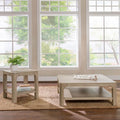 Home & Sleep Outlet - Solano 2-piece Square Coffee Table Set Weathered Mango