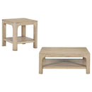 Solano 2-piece Square Coffee Table Set Weathered Mango - Home & Sleep Outlet