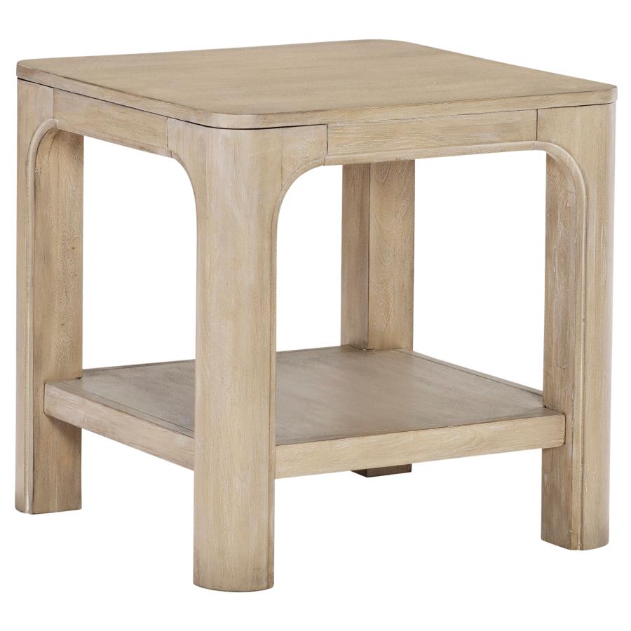 Home & Sleep Outlet - Solano 2-piece Square Coffee Table Set Weathered Mango