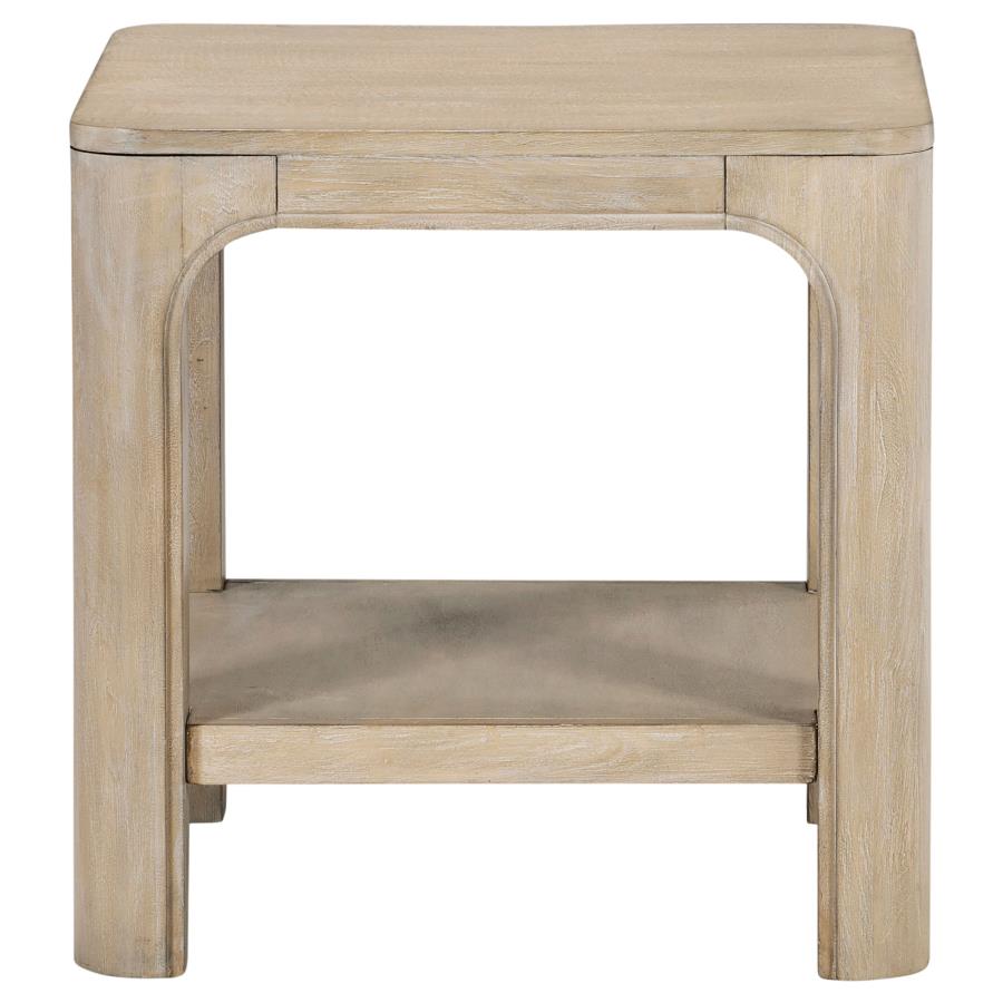 Home & Sleep Outlet - Solano 2-piece Square Coffee Table Set Weathered Mango
