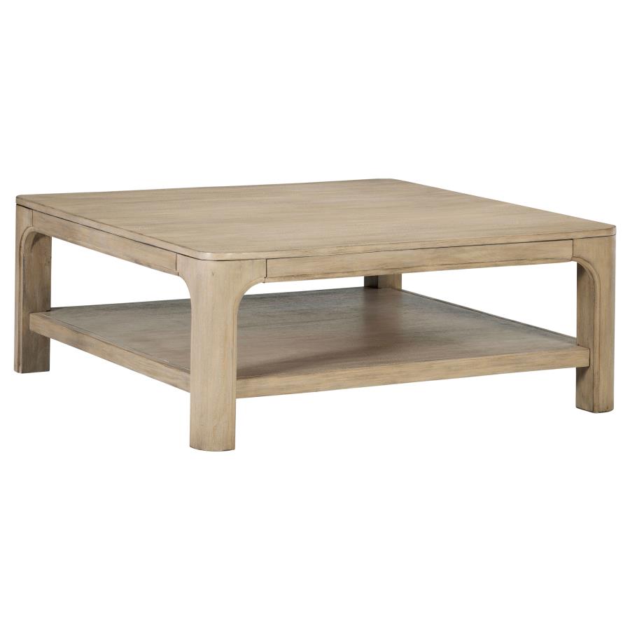 Home & Sleep Outlet - Solano 2-piece Square Coffee Table Set Weathered Mango
