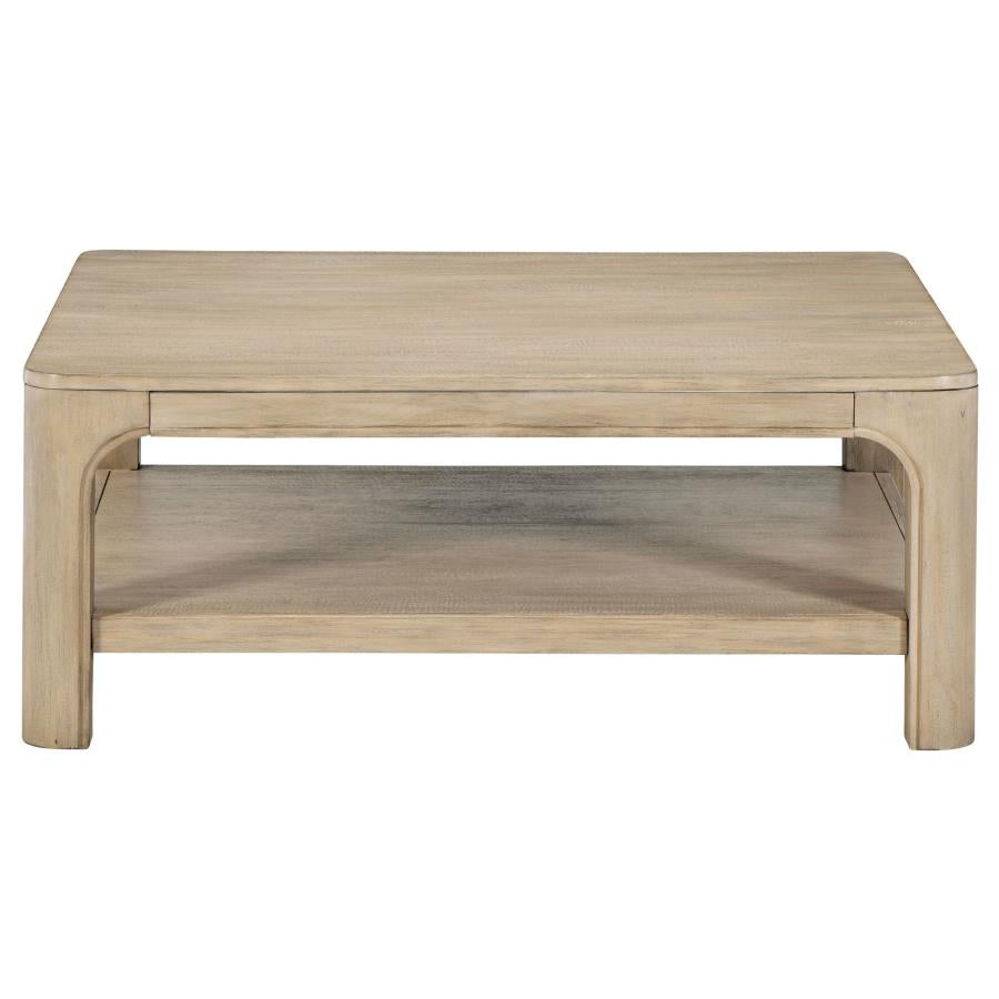 Home & Sleep Outlet - Solano 2-piece Square Coffee Table Set Weathered Mango