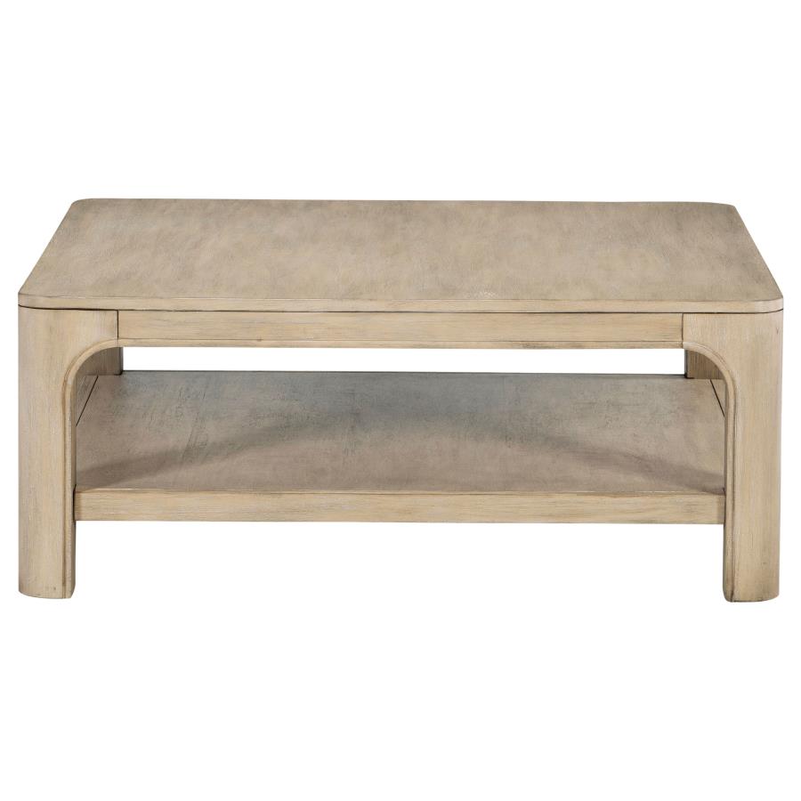 Home & Sleep Outlet - Solano 2-piece Square Coffee Table Set Weathered Mango