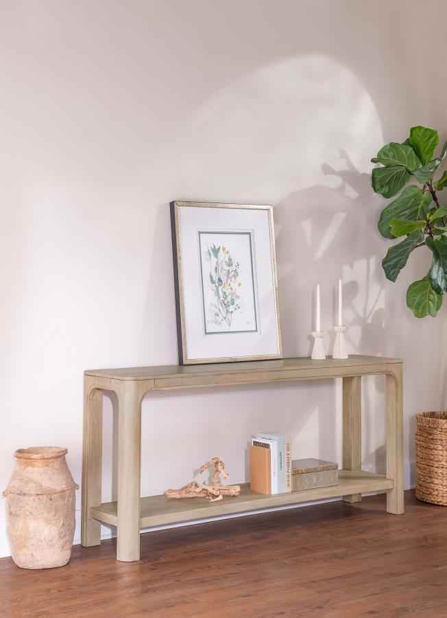 Solano 64-inch Entryway Console Sofa Table Weathered Mango - Home & Sleep Outlet