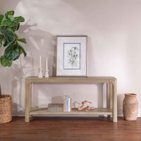 Solano 64-inch Entryway Console Sofa Table Weathered Mango - Home & Sleep Outlet