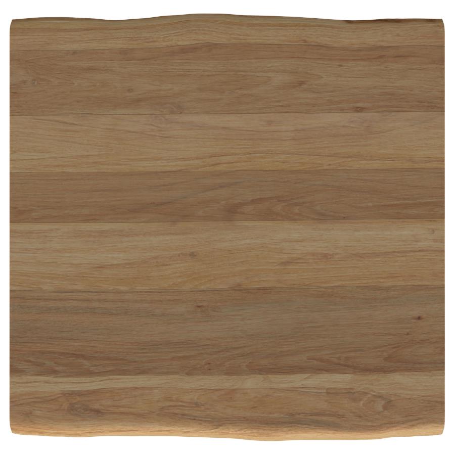 Home & Sleep Outlet - Zander Square Wood Top Coffee Table Natural Brown