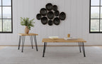 Home & Sleep Outlet - Zander Square Wood Top Coffee Table Natural Brown