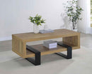 Dinard Engineered Wood Cocktail Coffee Table Mango - Home & Sleep Outlet