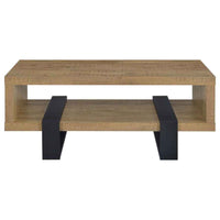 Dinard Engineered Wood Cocktail Coffee Table Mango - Home & Sleep Outlet