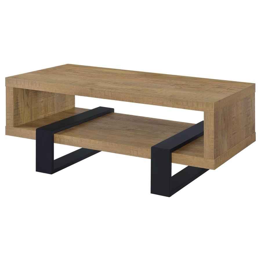 Dinard Engineered Wood Cocktail Coffee Table Mango - Home & Sleep Outlet