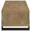 Dinard Engineered Wood Cocktail Coffee Table Mango - Home & Sleep Outlet