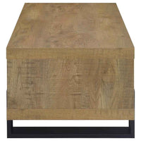 Dinard Engineered Wood Cocktail Coffee Table Mango - Home & Sleep Outlet