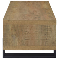 Dinard Engineered Wood Cocktail Coffee Table Mango - Home & Sleep Outlet