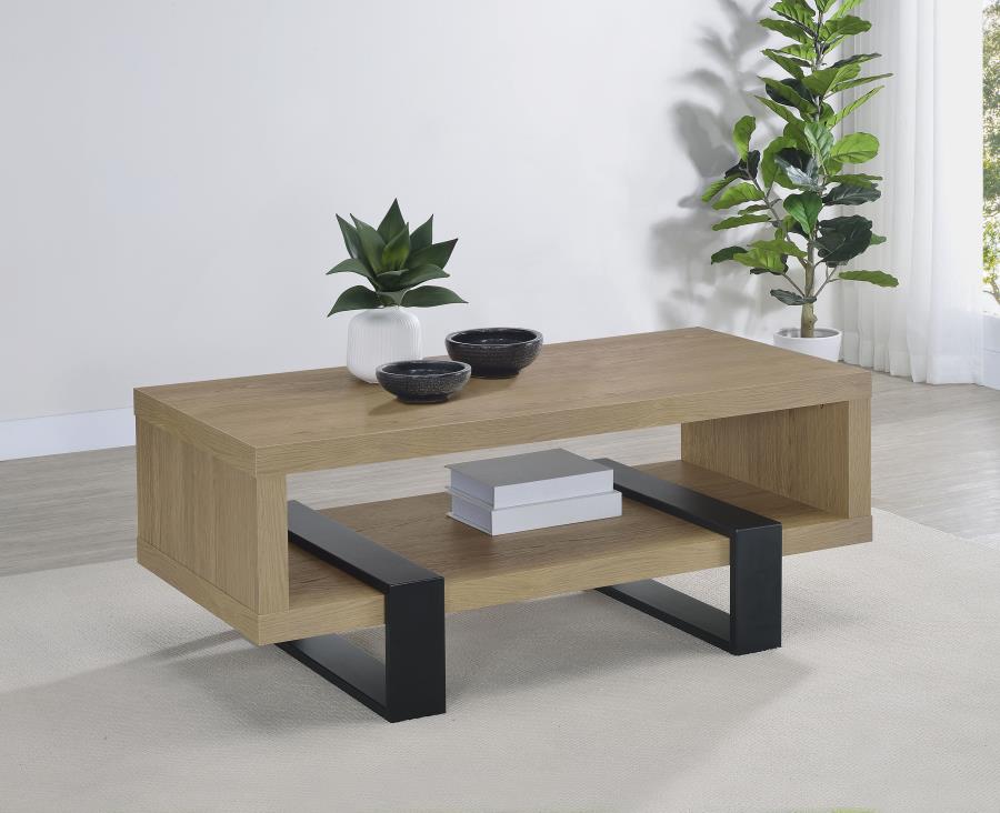 Home & Sleep Outlet - Dinard Engineered Wood Cocktail Coffee Table Latte