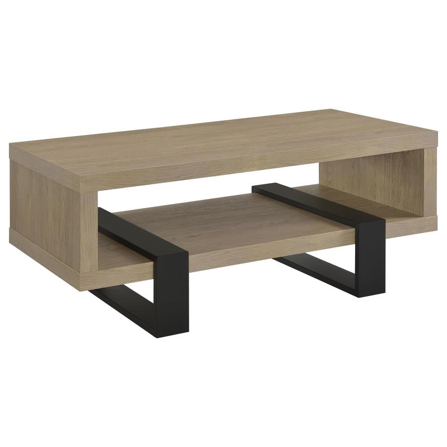 Home & Sleep Outlet - Dinard Engineered Wood Cocktail Coffee Table Latte