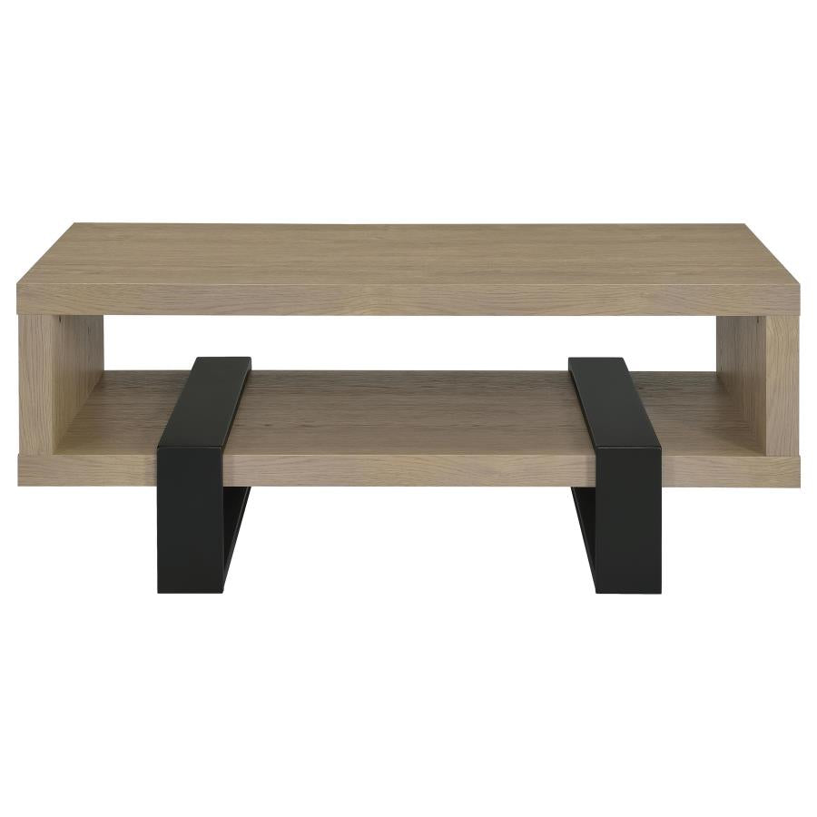 Home & Sleep Outlet - Dinard Engineered Wood Cocktail Coffee Table Latte