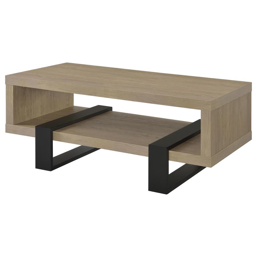 Home & Sleep Outlet - Dinard Engineered Wood Cocktail Coffee Table Latte