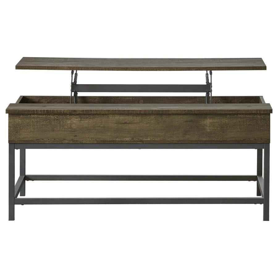 Byers 3-piece Lift Top Coffee and End Table Set Brown Oak - Home & Sleep Outlet