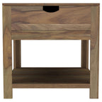 Home & Sleep Outlet - Esther 1-drawer Solid Wood Side End Table Natural Sheesham