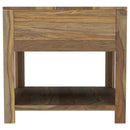 Esther 1-drawer Solid Wood Side End Table Natural Sheesham - Home & Sleep Outlet
