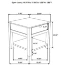 Esther 1-drawer Solid Wood Side End Table Natural Sheesham - Home & Sleep Outlet