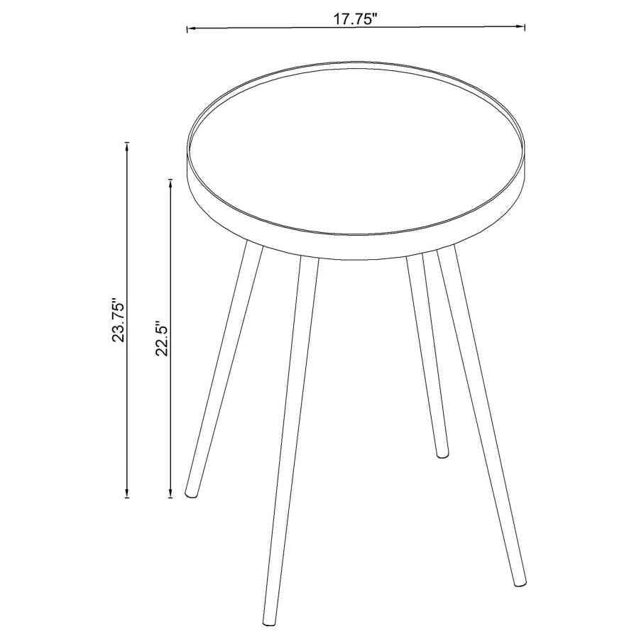 Kaelyn 3-piece Round Coffee and End Table Set Gold - Home & Sleep Outlet