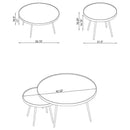 Kaelyn 4-piece Round Coffee and End Table Set Gold - Home & Sleep Outlet