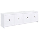 Laughlin 4-door Engineered Wood 78-inch TV Stand White