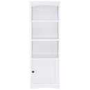 Laughlin 4-shelf Engineered Wood Media Tower White