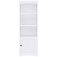 Laughlin 4-shelf Engineered Wood Media Tower White