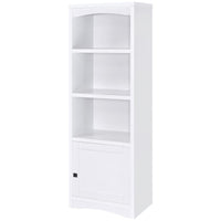 Laughlin 4-shelf Engineered Wood Media Tower White