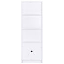 Laughlin 4-shelf Engineered Wood Media Tower White