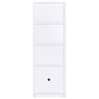 Laughlin 4-shelf Engineered Wood Media Tower White