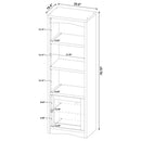Laughlin 4-shelf Engineered Wood Media Tower White