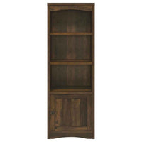 Laughlin 4-shelf Engineered Wood Media Tower Dark Pine
