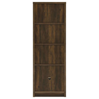 Laughlin 4-shelf Engineered Wood Media Tower Dark Pine