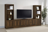 Laughlin 4-shelf Engineered Wood Media Tower Dark Pine
