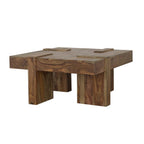 Home & Sleep Outlet - Samira Square Solid Wood Coffee Table Natural Sheesham