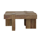 Home & Sleep Outlet - Samira Square Solid Wood Coffee Table Natural Sheesham