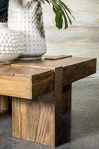 Home & Sleep Outlet - Samira Square Solid Wood Coffee Table Natural Sheesham