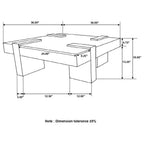 Home & Sleep Outlet - Samira Square Solid Wood Coffee Table Natural Sheesham