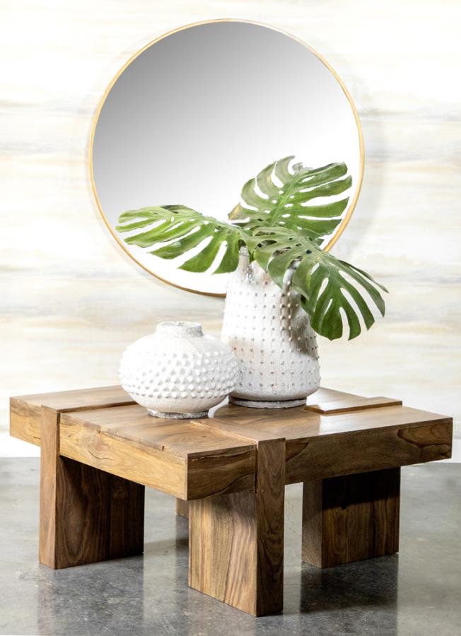 Home & Sleep Outlet - Samira Square Solid Wood Coffee Table Natural Sheesham