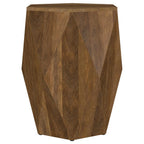 Home & Sleep Outlet - Zalika Hexagonal Solid Mango Wood End Table Natural