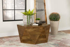 Home & Sleep Outlet - Zalika Hexagonal Solid Mango Wood Coffee Table Natural