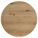 Kessler Round Sculptural Wood Coffee Table Light Oak