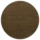 Kessler Round Sculptural Wood End Table Brown