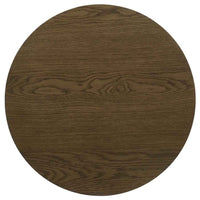 Kessler Round Sculptural Wood End Table Brown