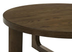 Home & Sleep Outlet - Kessler Round Sculptural Wood End Table Brown